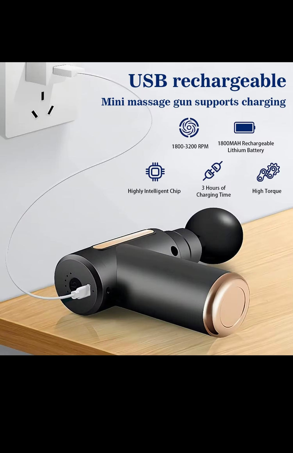 Multicolor FULL BODY ELECTRIC MASSAGER GUN